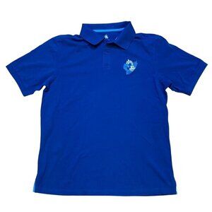 Disney Hawaii Aloha Blue Polo Shirt With Mickey Mouse‎ Embroidery Large NWT
